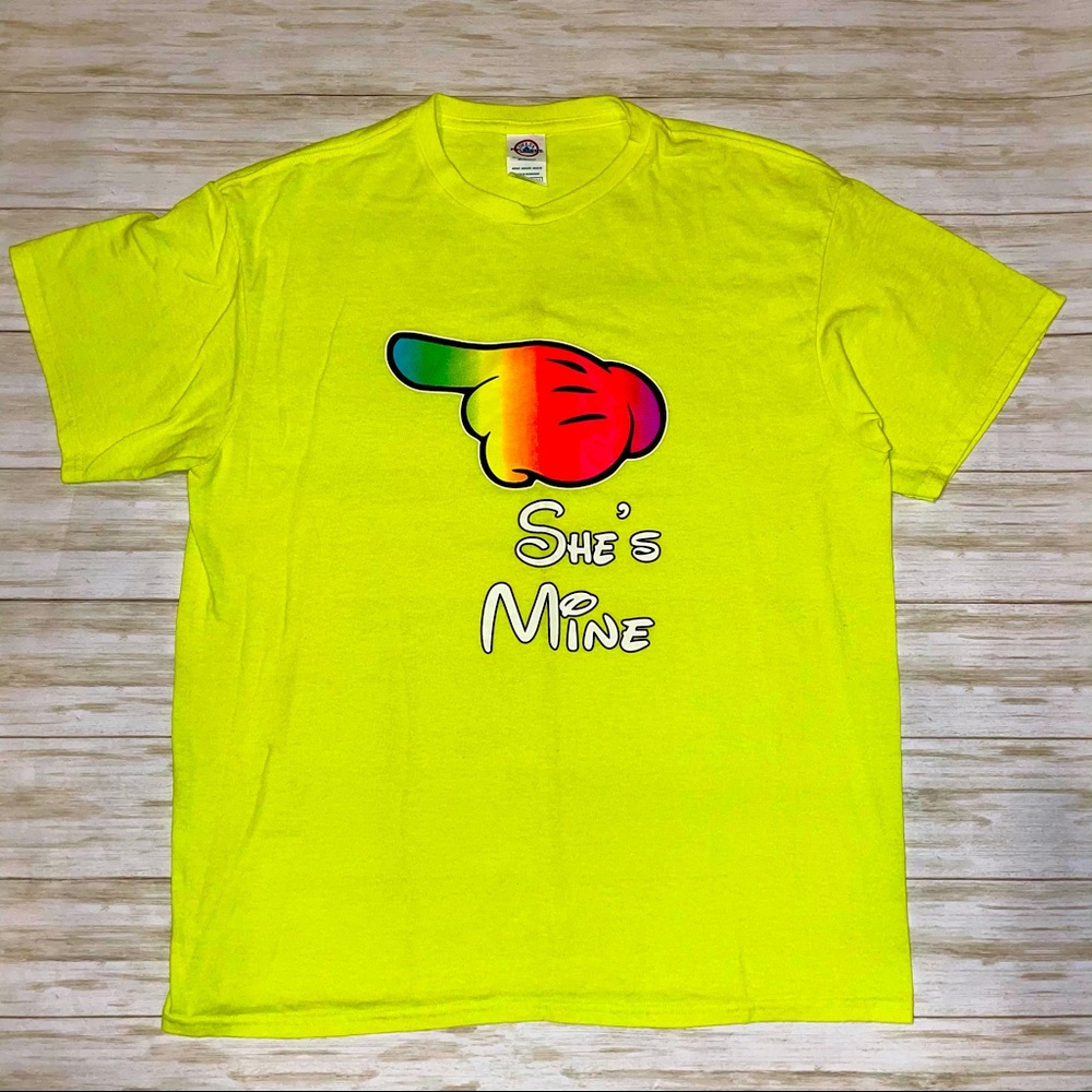 Delta Pro Weight Mens tshirt neon yellow Sz L 🔥